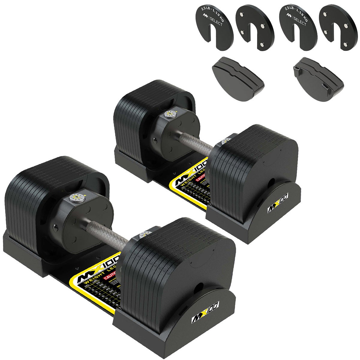 MX EVO ダンベルセット 可変式ダンベル スチールハンドル 2点セット