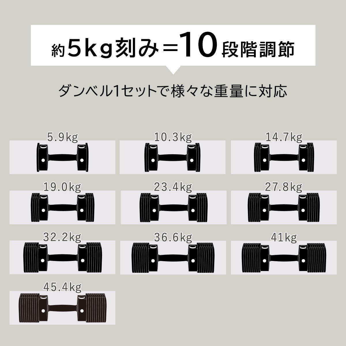 MX EVO ダンベルセット 可変式ダンベル スチールハンドル 2点セット