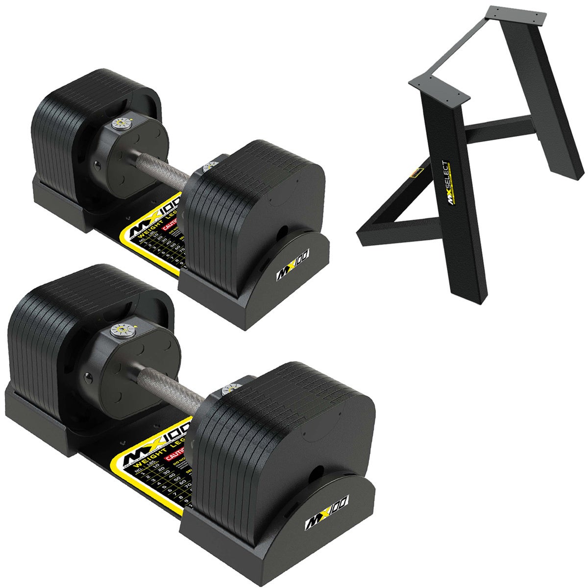 MX EVO ダンベルセット 可変式ダンベル スチールハンドル 2点セット