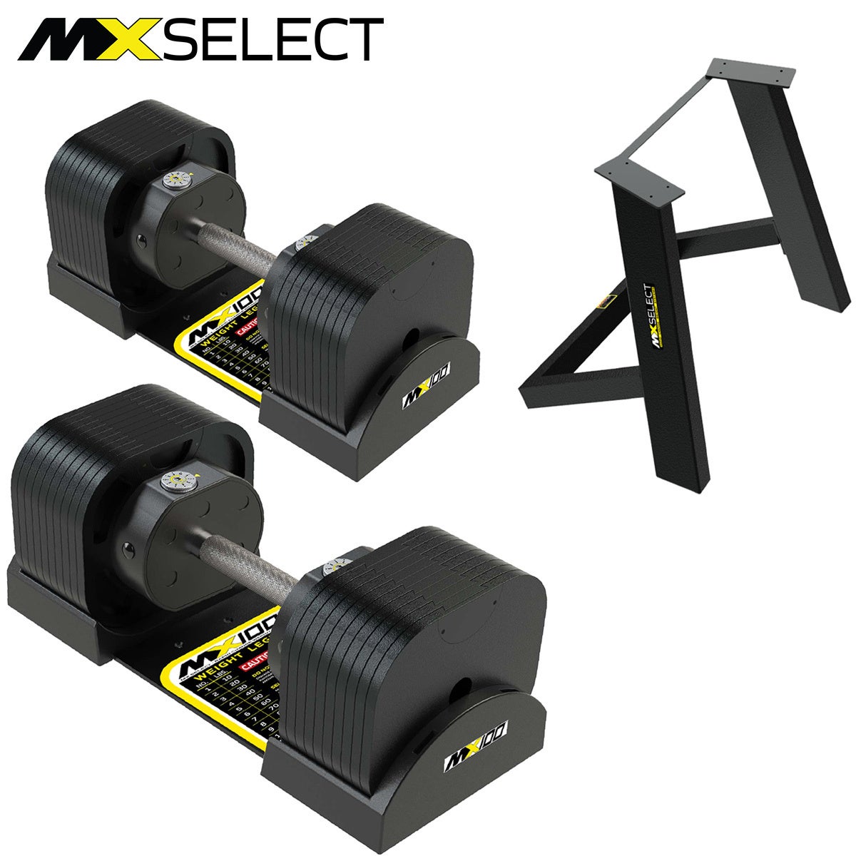 MX EVO ダンベルセット 可変式ダンベル スチールハンドル 2点セット