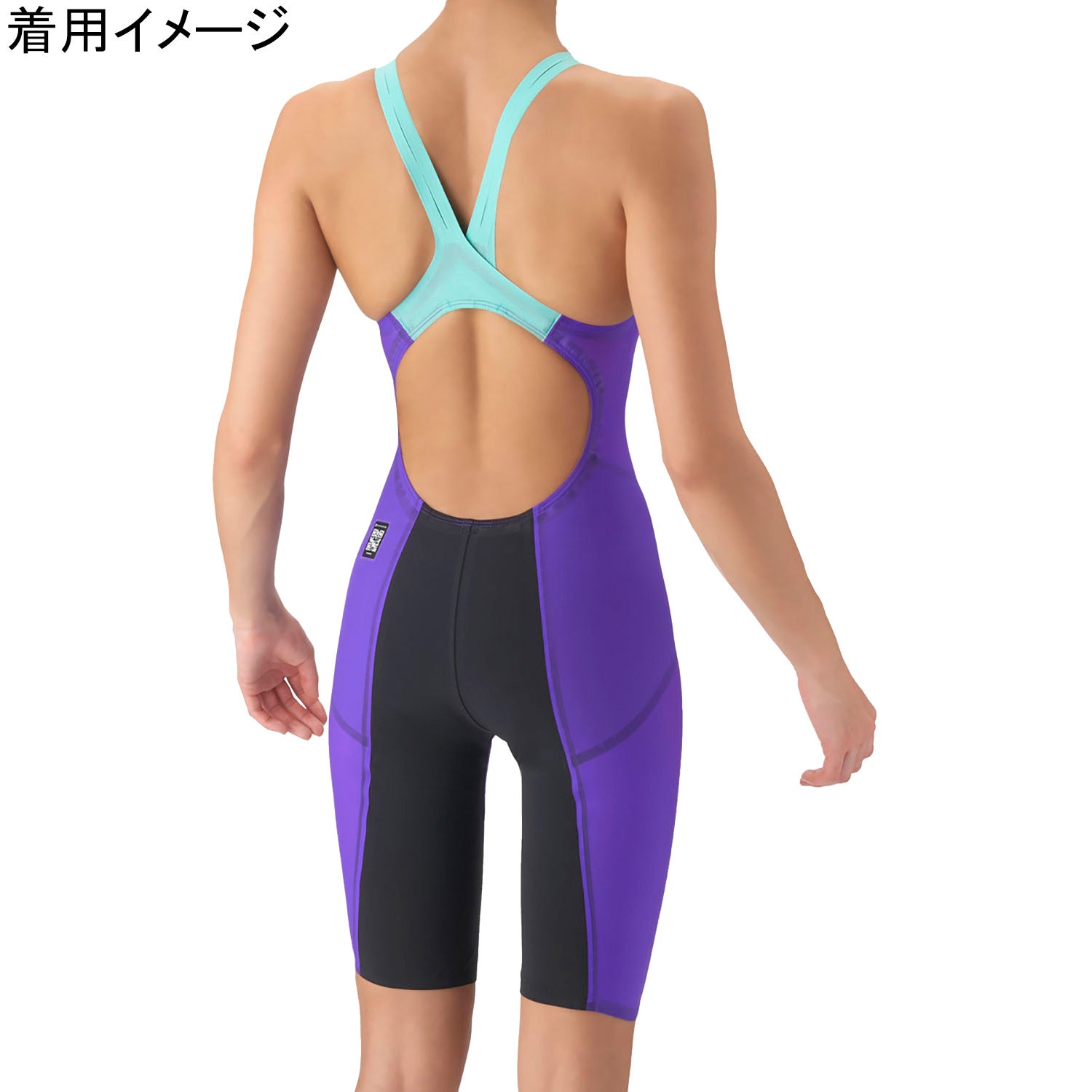 レーシングワンピーススパッツ レディース 競泳水着 パープル