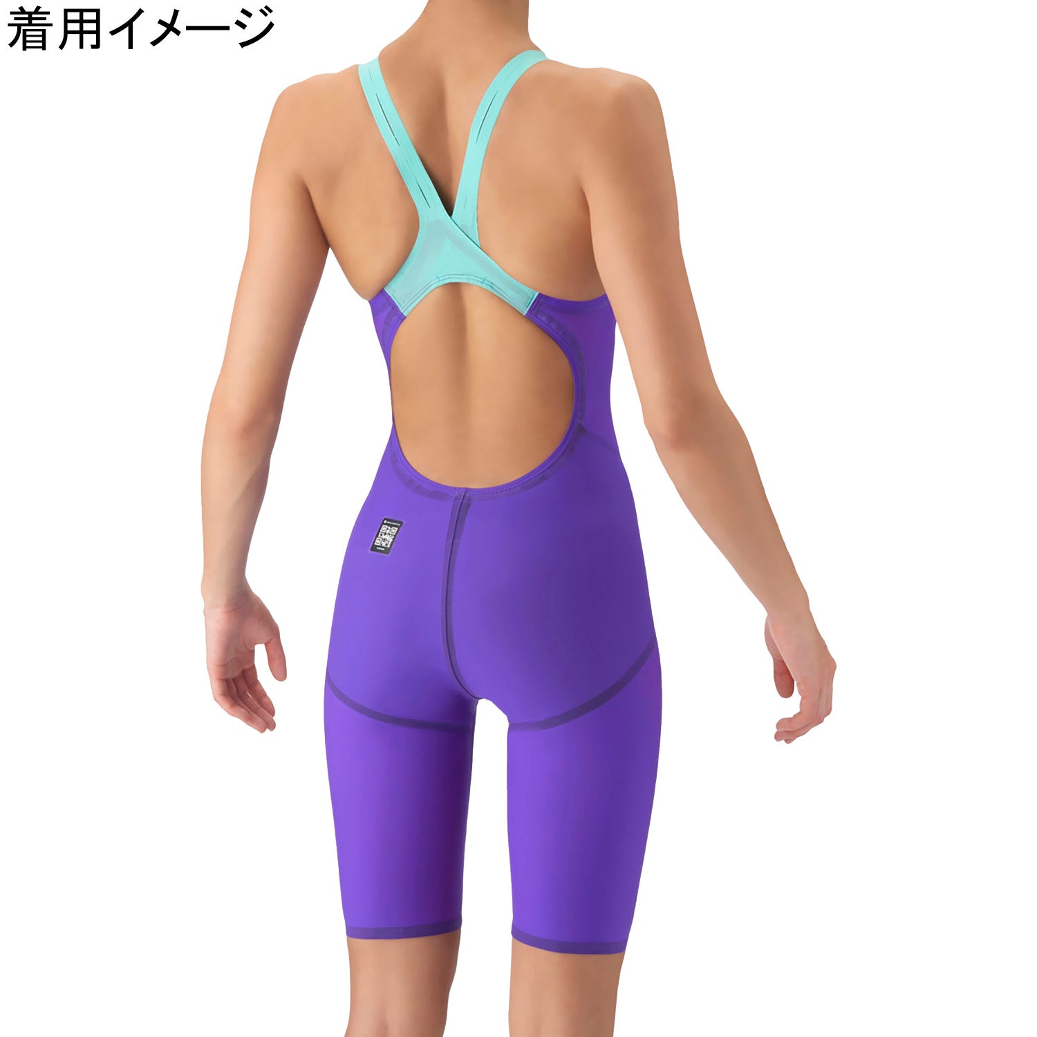 レーシングワンピーススパッツ レディース 競泳水着 パープル