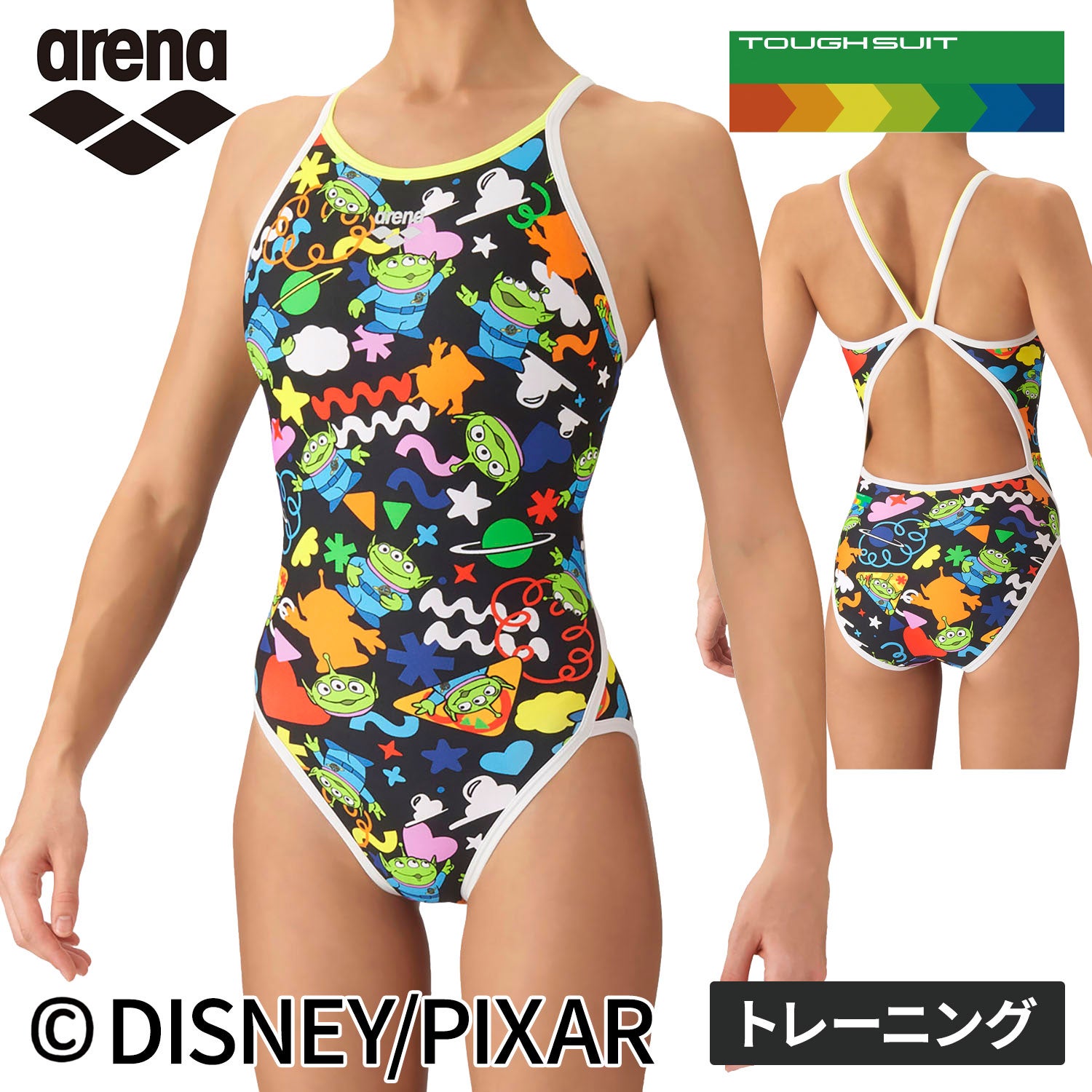 トレーニングワンピース オープンバック レディース 競泳水着