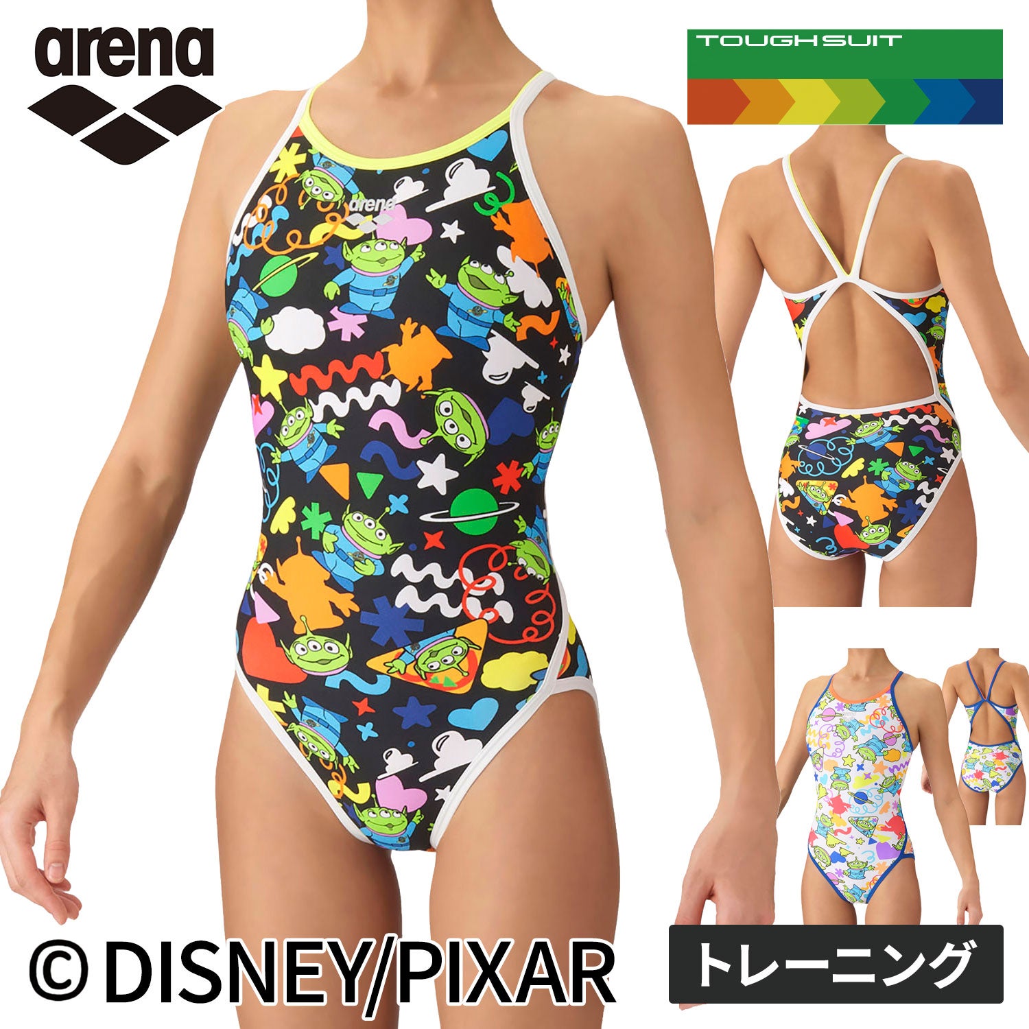 トレーニングワンピース オープンバック レディース 競泳水着