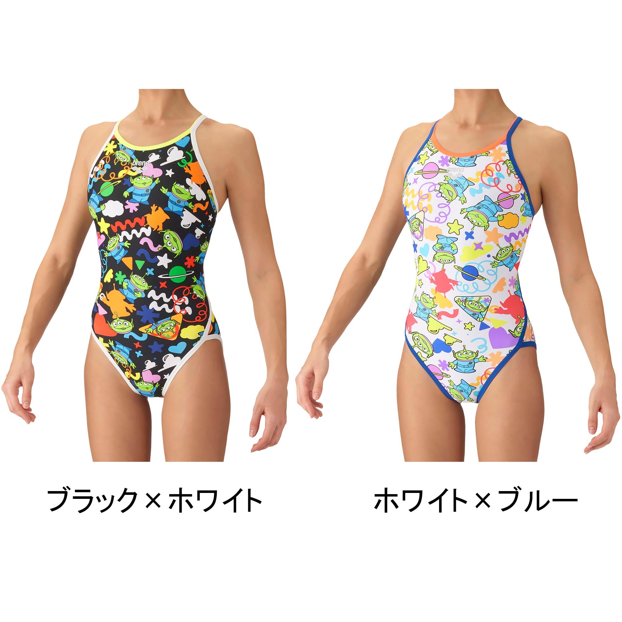 トレーニングワンピース オープンバック キッズ 競泳水着 AS6FWM53G
