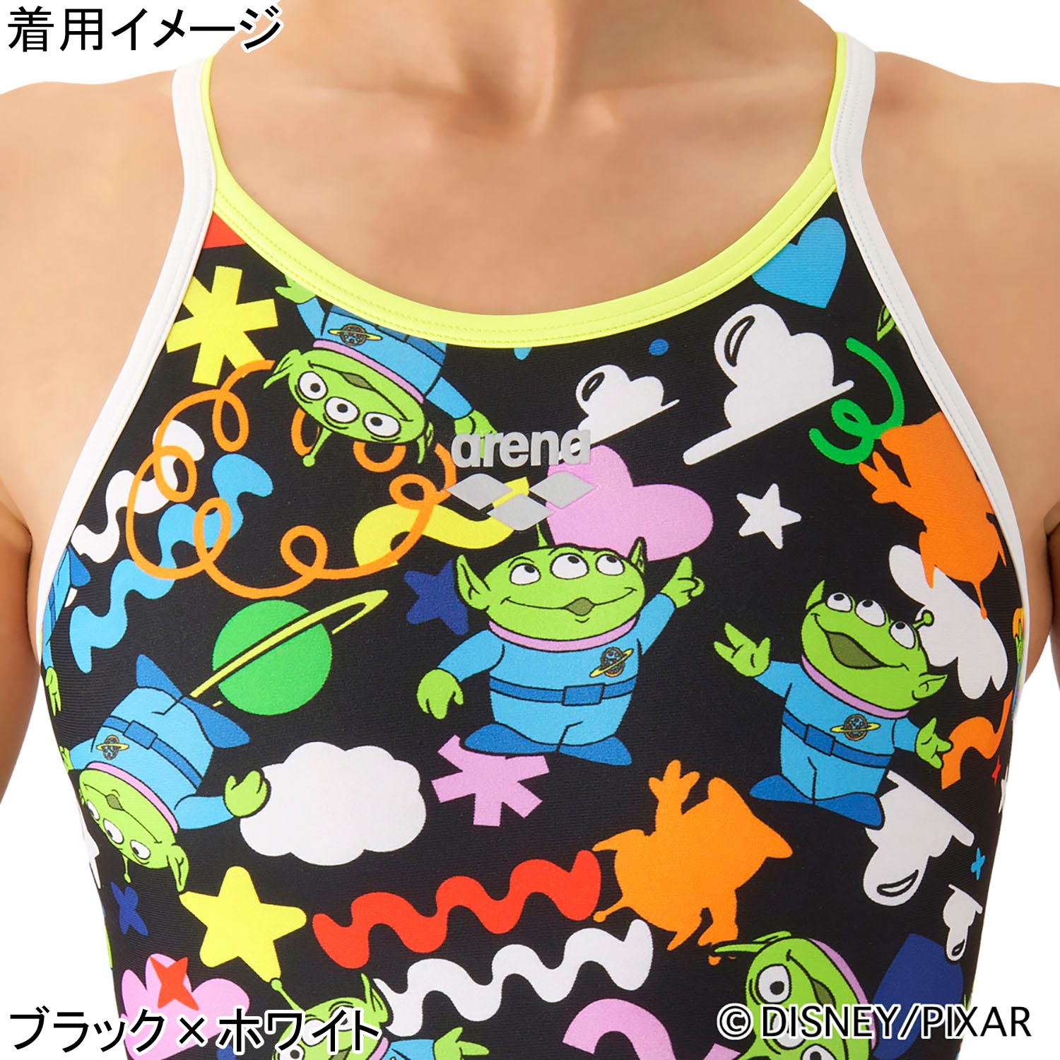 トレーニングワンピース オープンバック キッズ 競泳水着 AS6FWM53G