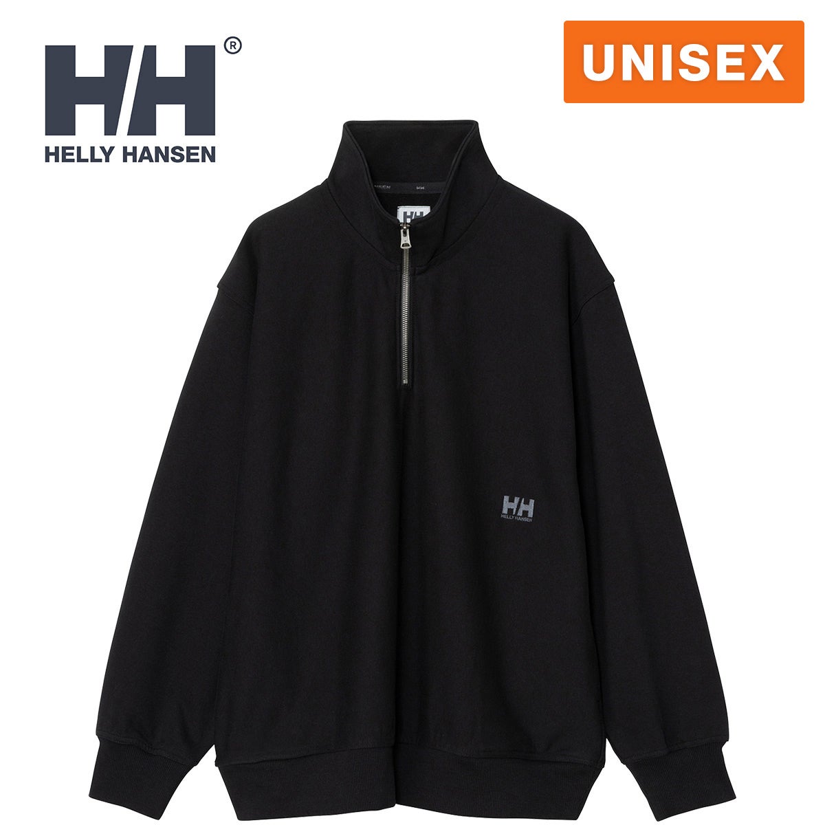 ヘリーハンセン ハーフジップトップ HM32671 14オンススウェット 裏毛