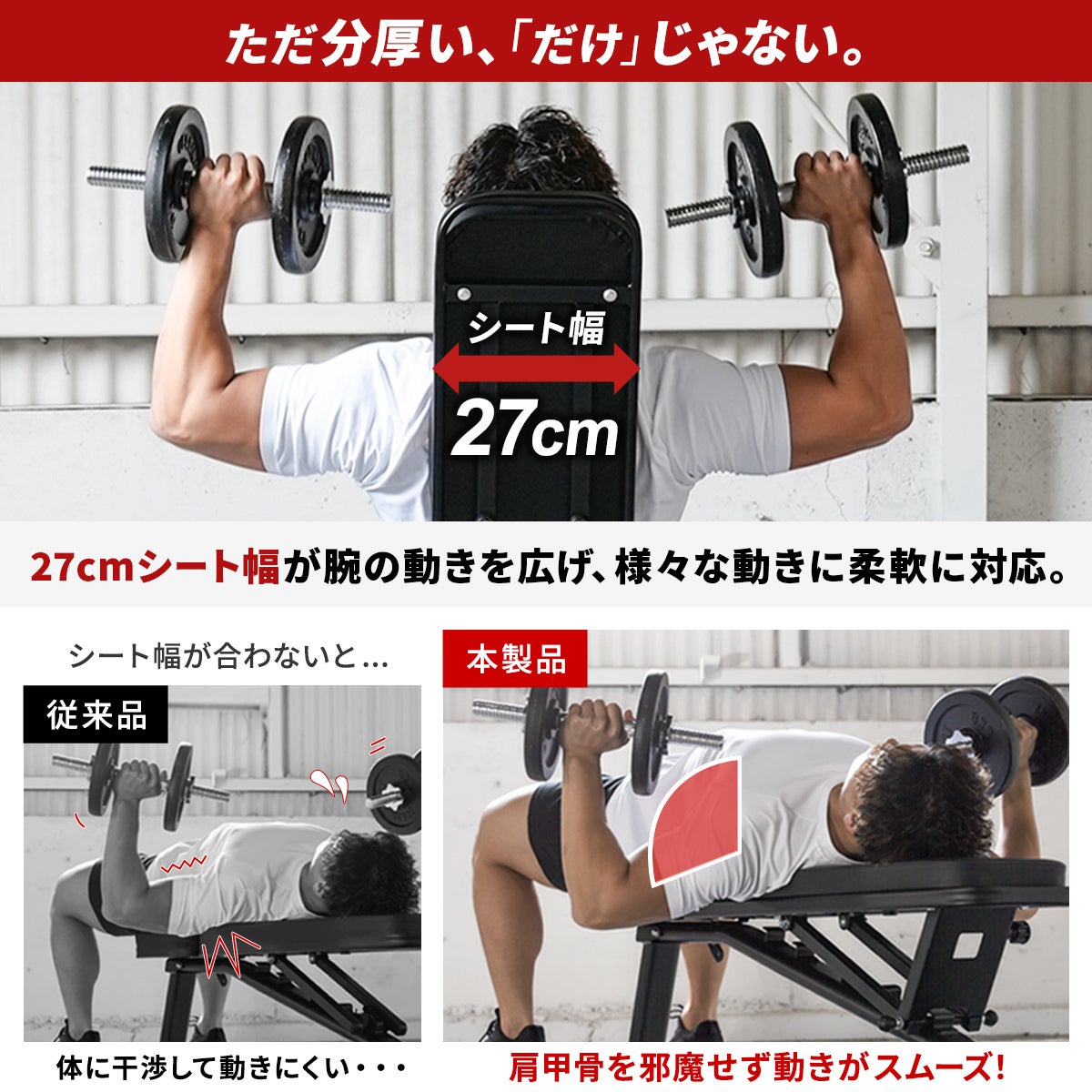 訳あり] マルチポジション フラットベンチ インクラインデクライン