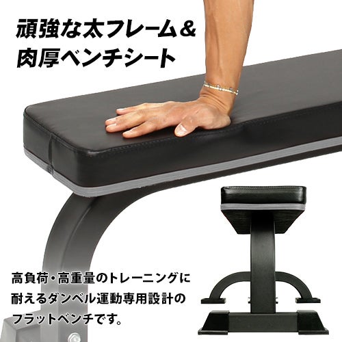 訳あり] フラットベンチ 固定式 高負荷ダンベル バーベルトレーニング